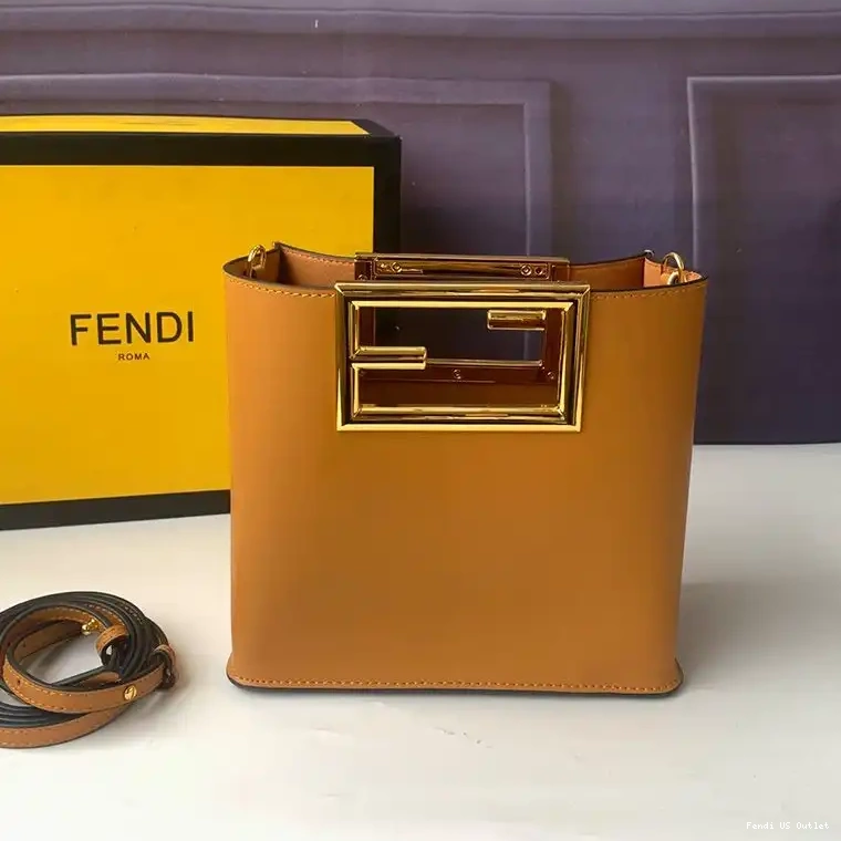 Cheap Fendi In Bag Small Brown Leather Way Calf 0324 HOT SALE